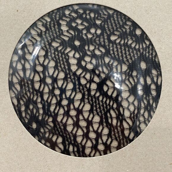 Mary & Charnos Crochet Lace Tights Night Noir Black Size Small Medium - Picture 2 of 9